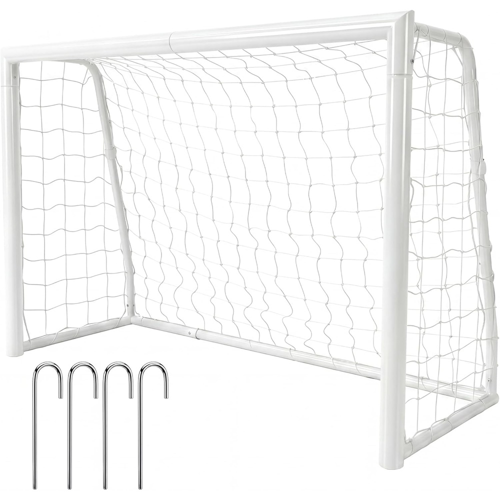 image:imageGarvee Steel Competition Soccer Goal 6x4ft  L6x4ft  7x5ft  8x5ft  12 x 6ft Portable Backyard Soccer Goal with Net amp Ground Stakes Outdoor Practice Goal for Adults amp Youth6x4 FT