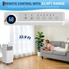 Portable Air Conditioner, 8000 BTU Small Portable AC Unit for Rooms to 350 Sq. Ft. with Cooling, Dehumidifier & Fan Modes, Remote Control, LED Display, 24H Timer, Window Kit, for Bedroom, Office, Dorm(8000.0 British Thermal Units)