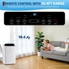 Portable Air Conditioner, 8000 BTU Small Portable AC Unit for Rooms to 350 Sq. Ft. with Cooling, Dehumidifier & Fan Modes, Remote Control, LED Display, 24H Timer, Window Kit, for Bedroom, Office, Dorm(12000.0 British Thermal Units)