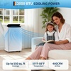 Portable Air Conditioner, 8000 BTU Small Portable AC Unit for Rooms to 350 Sq. Ft. with Cooling, Dehumidifier & Fan Modes, Remote Control, LED Display, 24H Timer, Window Kit, for Bedroom, Office, Dorm(12000.0 British Thermal Units)
