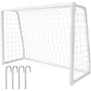 Garvee Steel Competition Soccer Goal, 6x4ft / L-6x4ft / 7x5ft / 8x5ft / 12 x 6ft Portable Backyard Soccer Goal with Net & Ground Stakes, Outdoor Practice Goal for Adults & Youth(6×4 FT)