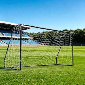 Garvee Steel Competition Soccer Goal, 6x4ft / L-6x4ft / 7x5ft / 8x5ft / 12 x 6ft Portable Backyard Soccer Goal with Net & Ground Stakes, Outdoor Practice Goal for Adults & Youth(12×6 FT)