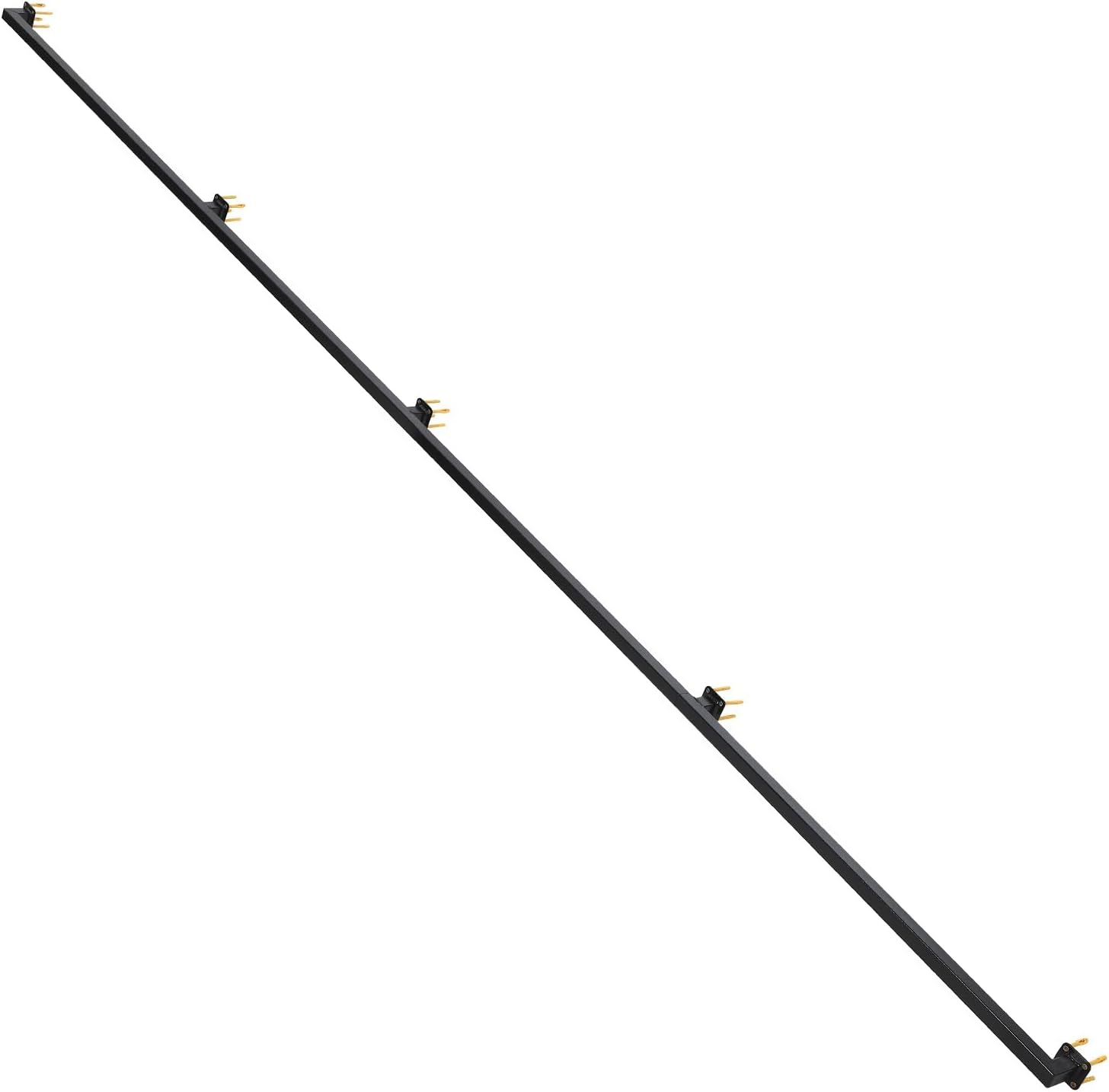 image:image10FT Stair Railings Indoor WallMounted Metal Hand Rail for Indoor Modern Black Metal Staircase Hand Rails 500lbs Load Capacity Industrial Wall Mounted Handrails Outdoor for Loft Porch Deck12 Feet