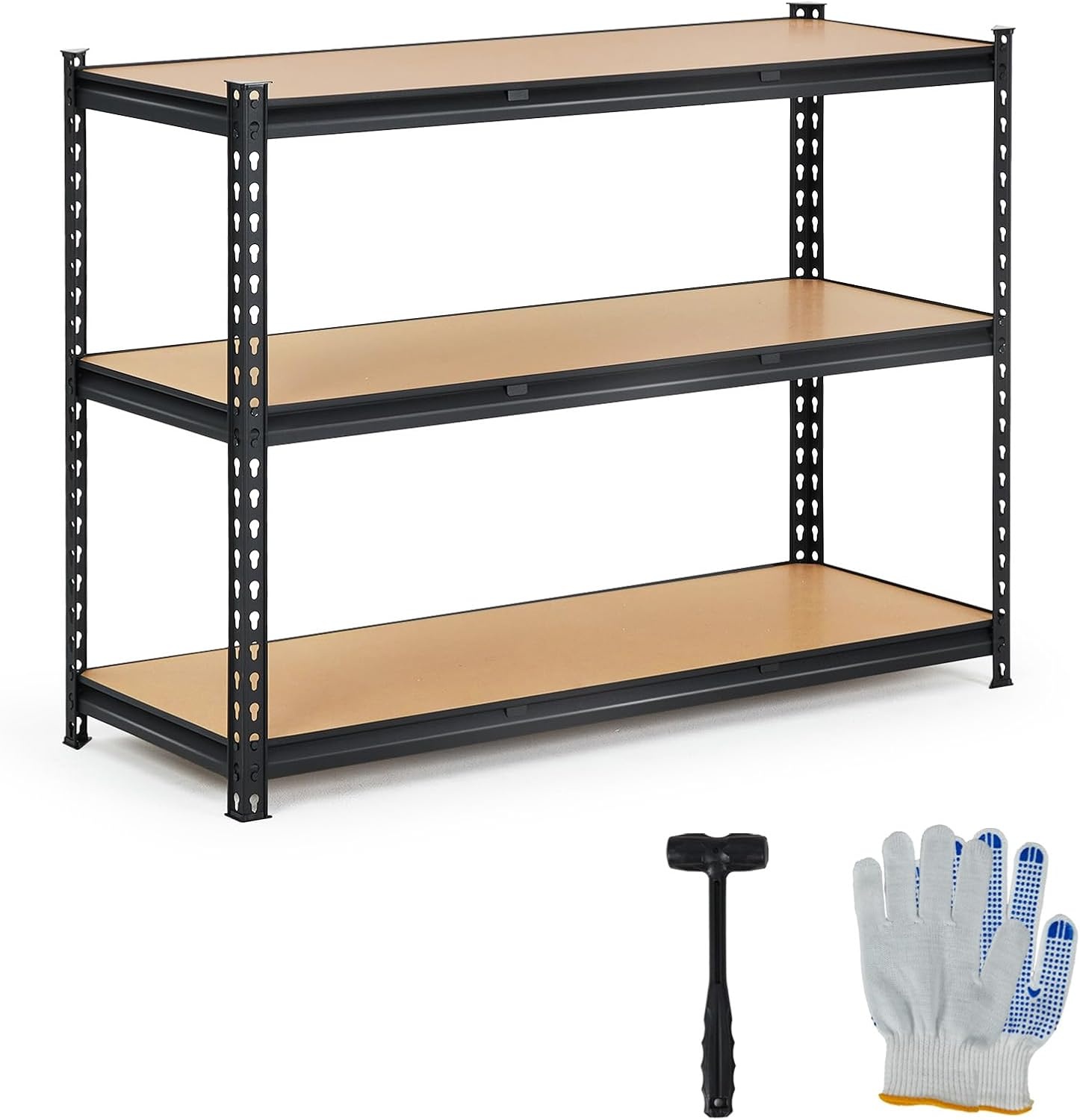 image:image5Tier Adjustable Metal Storage Shelving Unit 36x18x72 Inch Heavy Duty Garage Shelf Rack 2000 LBS Weight Capacity Industrial Utility Organizer Shelves for Warehouse Basement Home GarageBlack