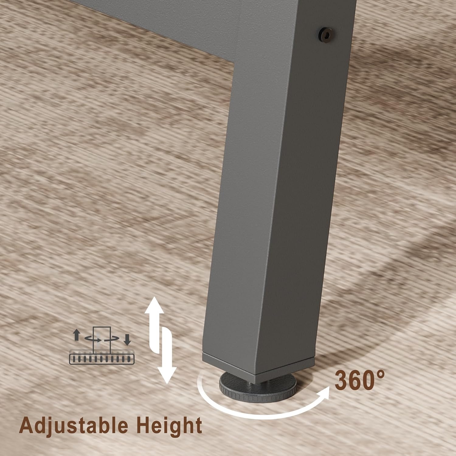 image:imageGarvee 7087 Inch Computer Desk Extra Long Office Desk for 2 Monitors Heavy Duty Industrial Study Table for Home Office Large Rustic Wooden Metal Workstation NaturalRetro Brown
