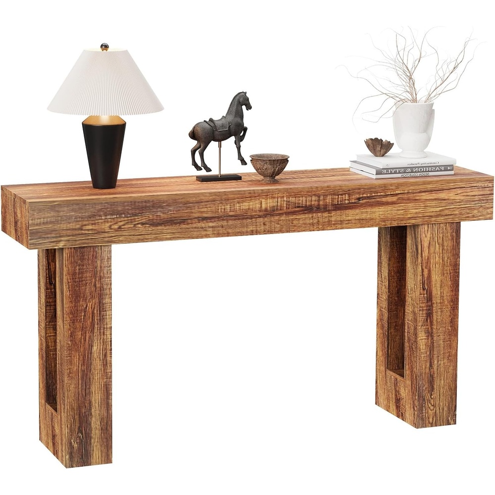 image:imageGarvee 63 Long Narrow Rectangular Console Table Farmhouse Wood Entryway Table for Hallway Foyer amp Living Room Sofa Table Behind Couch Industrial Accent TableNaturalRusticbrown