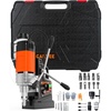 Garvee Magnetic Drill, 1750W 2″ Boring Diameter, 2922lbf Power Portable Magnetic, 810 PRM, 10-Speed，with 10Pcs Drill Bits 3Pcs Twist Drill and 1Pcs Plastic Box for Metal Surface, Industrial(1650W-1.57″ with Speed Control)